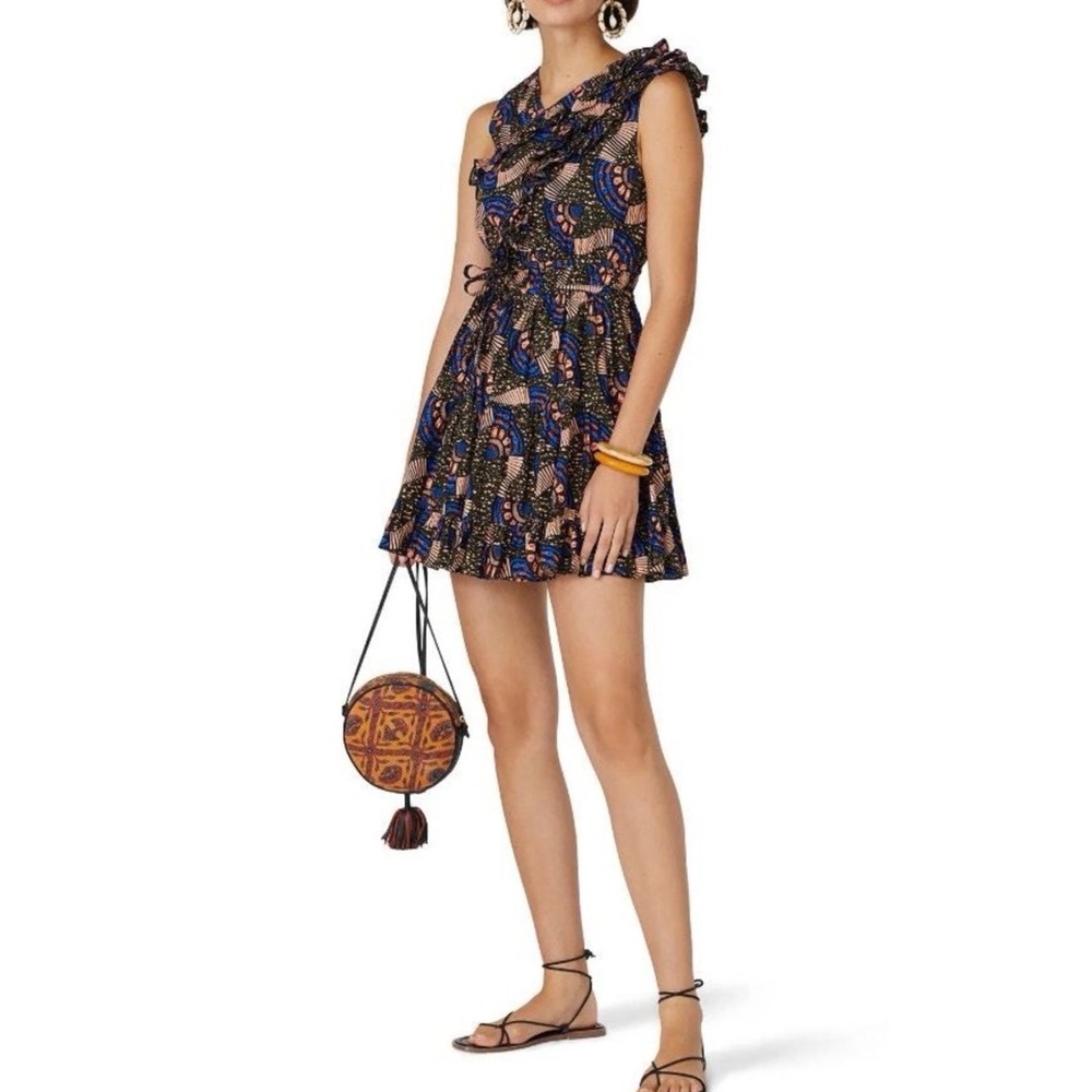 Ulla Johnson Iliana Ruffle Mini Dress Womens 2 Avant Garde French Girl Chic